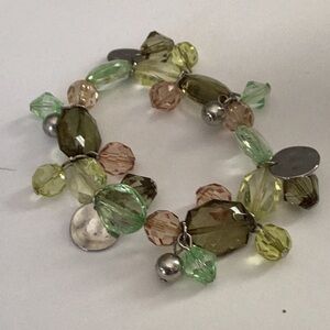 Shades of Green Stretch Bracelet